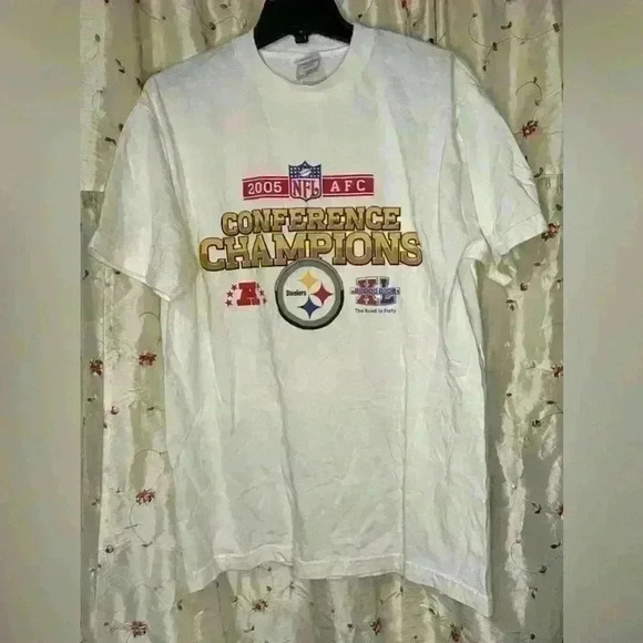 Vintage 2005‎ conference championship Pittsburgh Steelers T-shirt - Picture 1 of 2